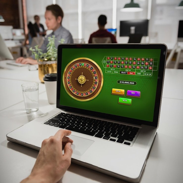 Tampilan permainan Bigger Bass Bonanza di maupoker
